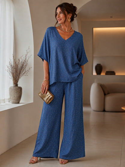 Completo viscosa strass