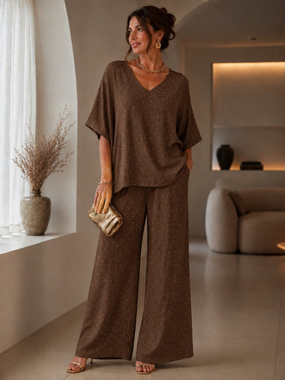 Completo viscosa strass