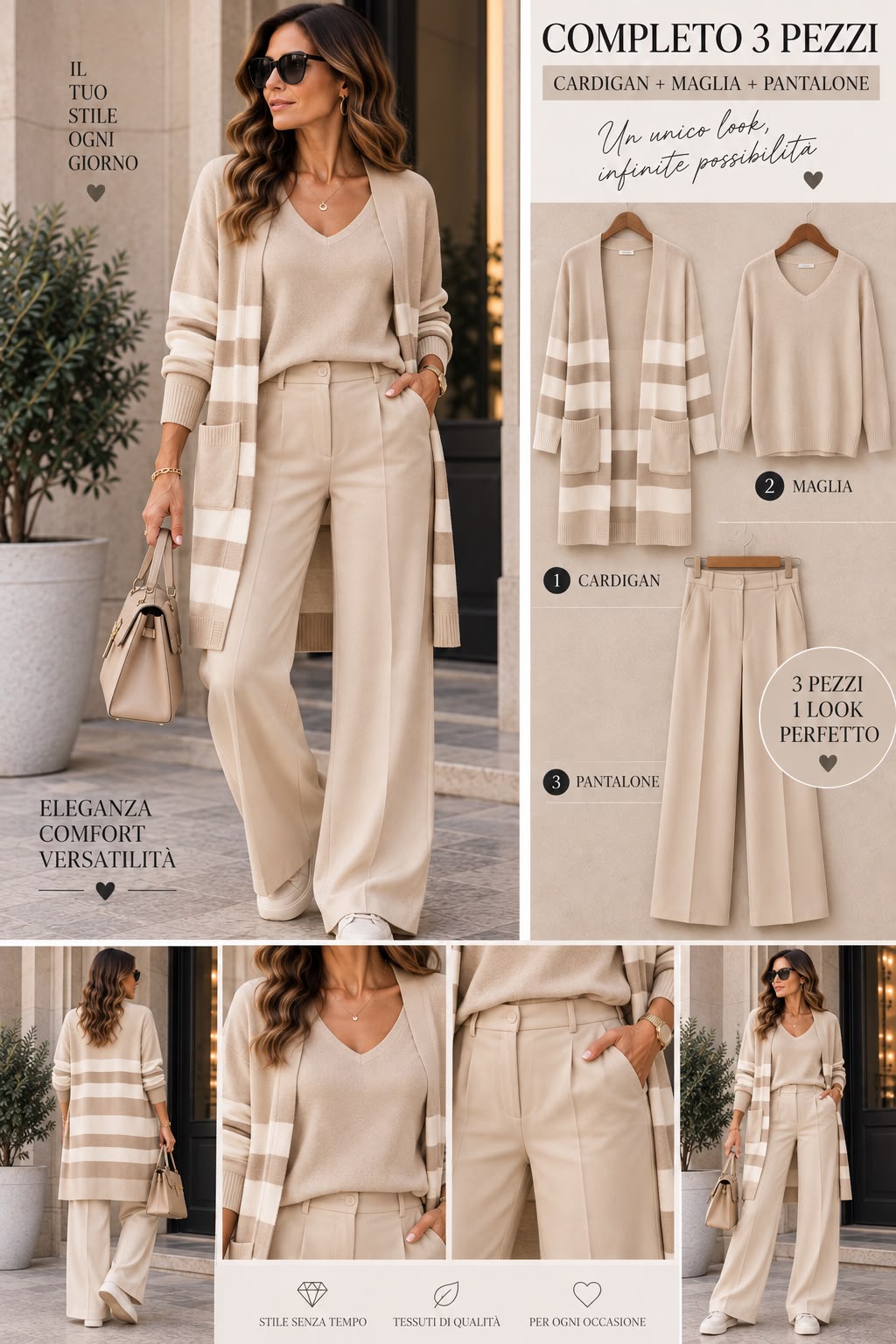 SET TRE PEZZI ELEGANCE