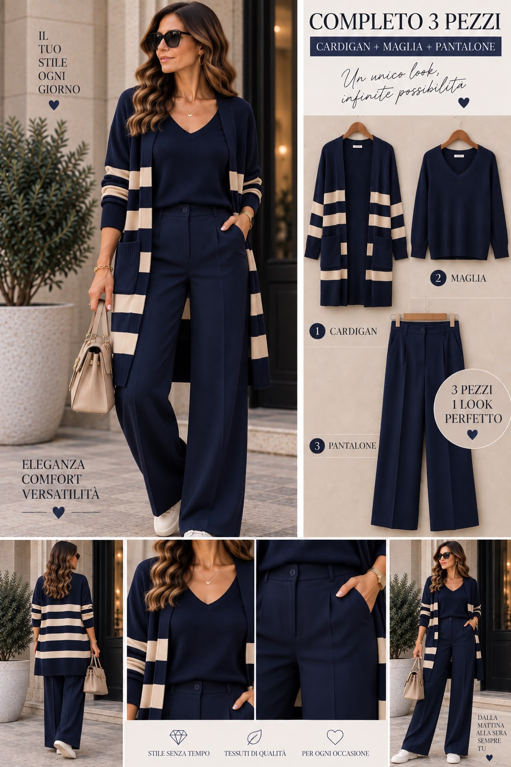 SET TRE PEZZI ELEGANCE